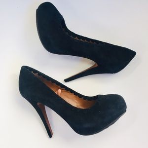 ZARA Black Suede Pumps